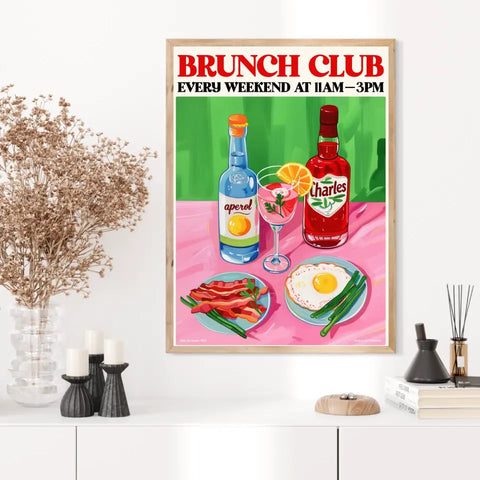 Affiche Et Tableau Cuisine Brunch Club