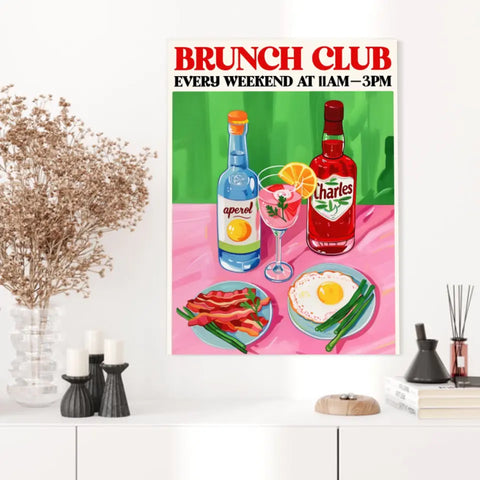 Affiche Et Tableau Cuisine Brunch Club