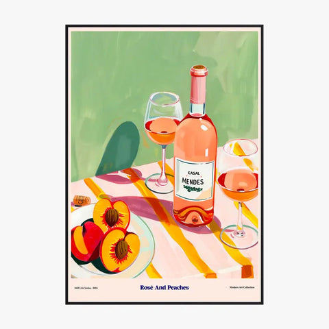 Affiche Et Tableau Cuisine Rosé And Peaches