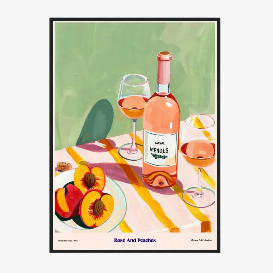 Affiche Et Tableau Cuisine Rosé And Peaches