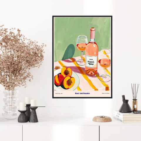 Affiche Et Tableau Cuisine Rosé And Peaches