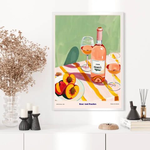 Affiche Et Tableau Cuisine Rosé And Peaches