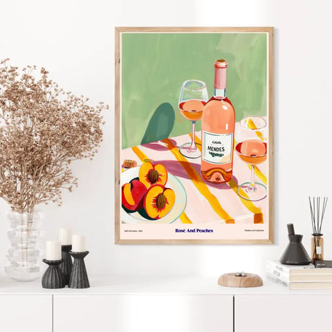 Affiche Et Tableau Cuisine Rosé And Peaches