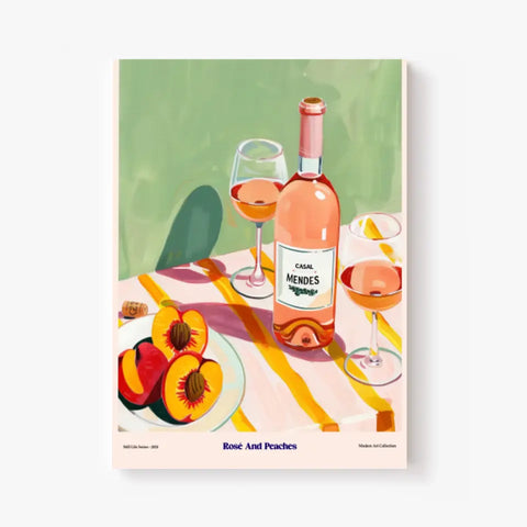 Affiche Et Tableau Cuisine Rosé And Peaches