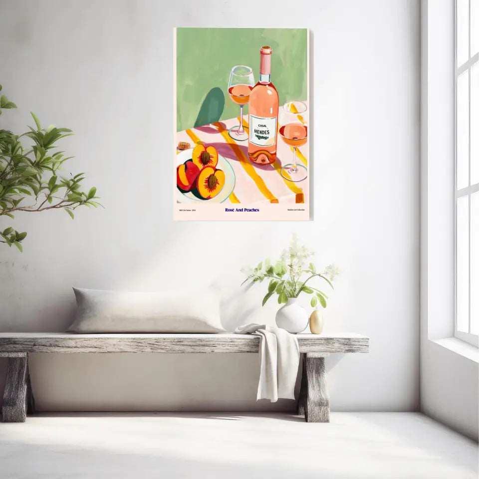 Affiche Et Tableau Cuisine Rosé And Peaches