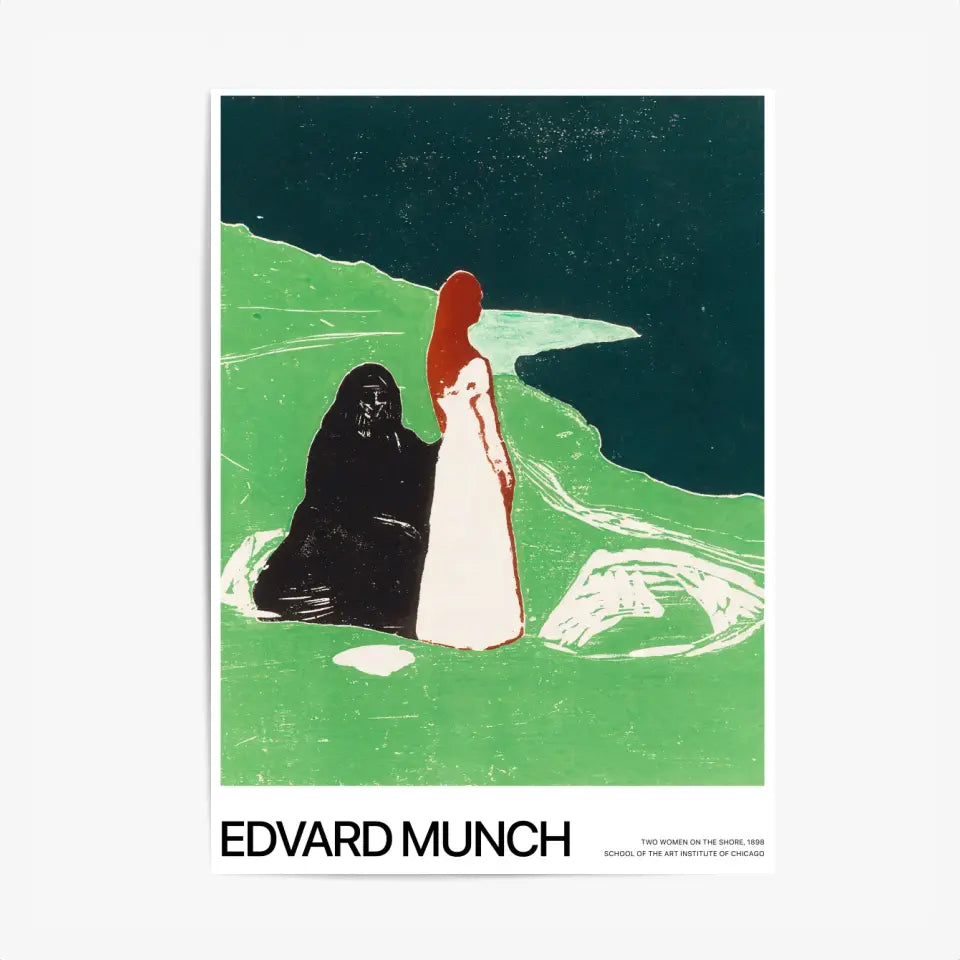 Affiche Et Tableau Edvard Munch Two Women On The Shore