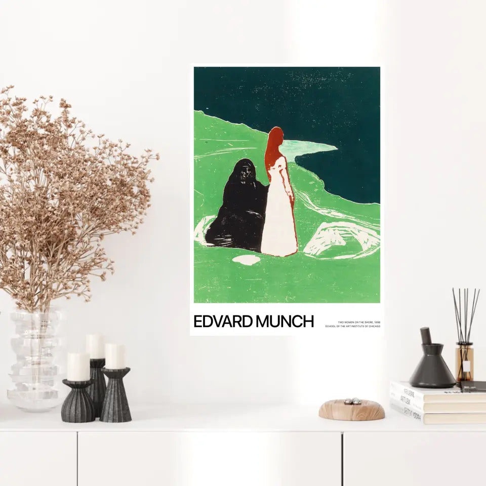 Affiche Et Tableau Edvard Munch Two Women On The Shore