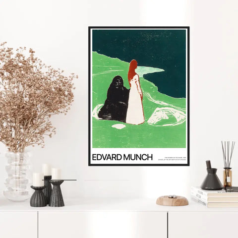 Affiche Et Tableau Edvard Munch Two Women On The Shore