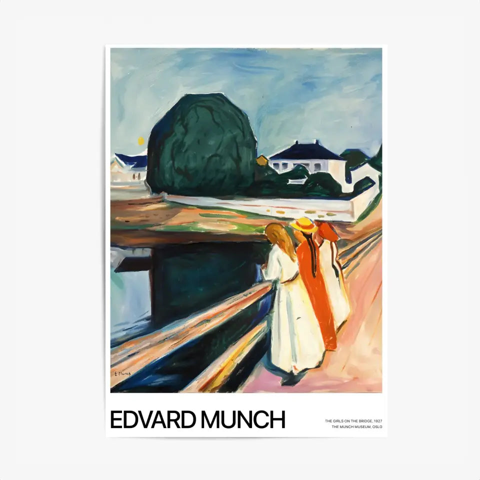 Affiche Et Tableau Edvard Munch The Girls On The bridge