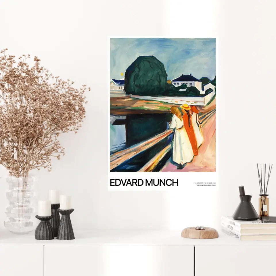 Affiche Et Tableau Edvard Munch The Girls On The bridge