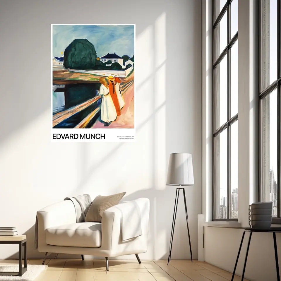 Affiche Et Tableau Edvard Munch The Girls On The bridge