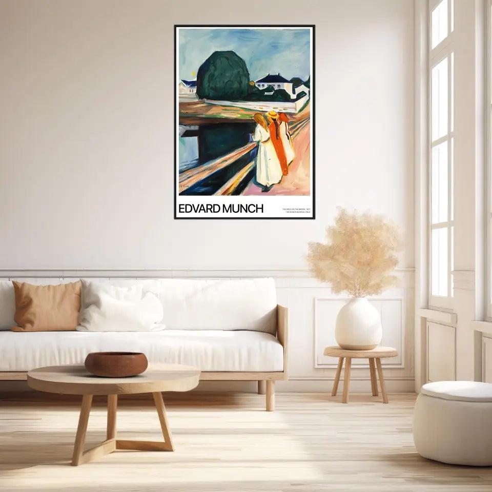 Affiche Et Tableau Edvard Munch The Girls On The bridge