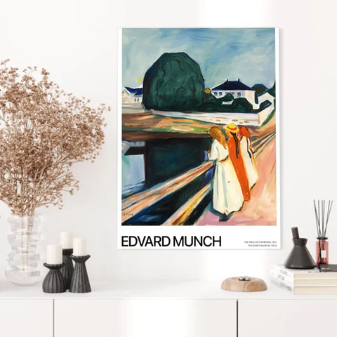 Affiche Et Tableau Edvard Munch The Girls On The bridge