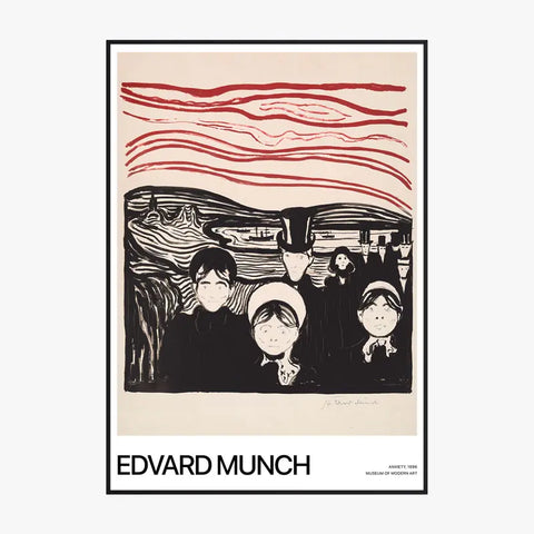 Affiche Et Tableau Edvard Munch Anxiety