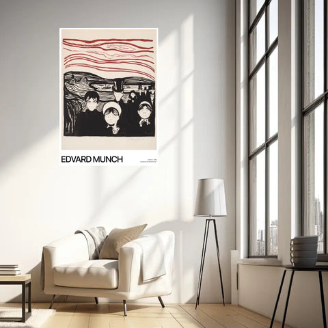 Affiche Et Tableau Edvard Munch Anxiety