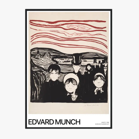 Affiche Et Tableau Edvard Munch Anxiety