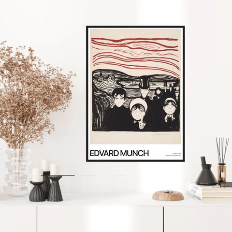 Affiche Et Tableau Edvard Munch Anxiety