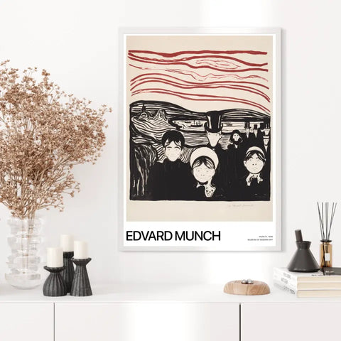 Affiche Et Tableau Edvard Munch Anxiety