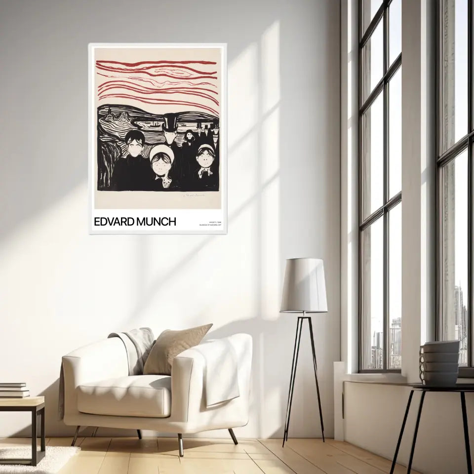 Affiche Et Tableau Edvard Munch Anxiety