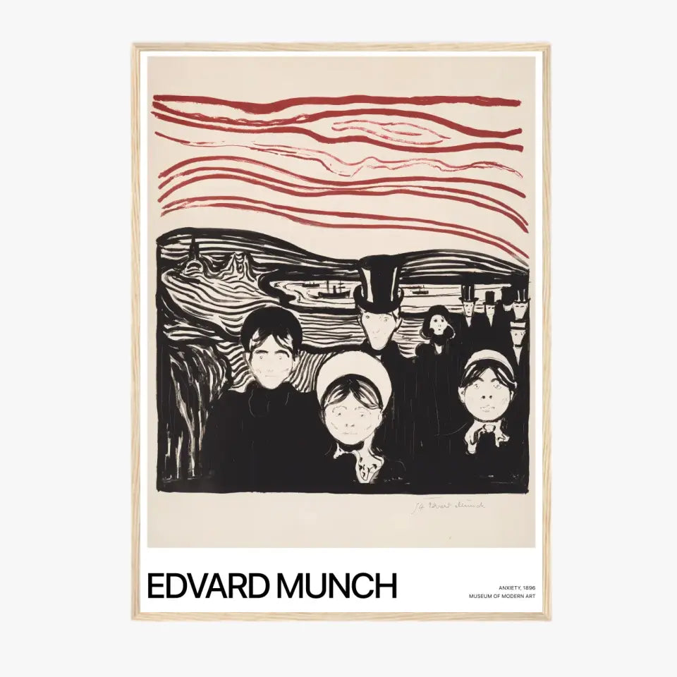 Affiche Et Tableau Edvard Munch Anxiety