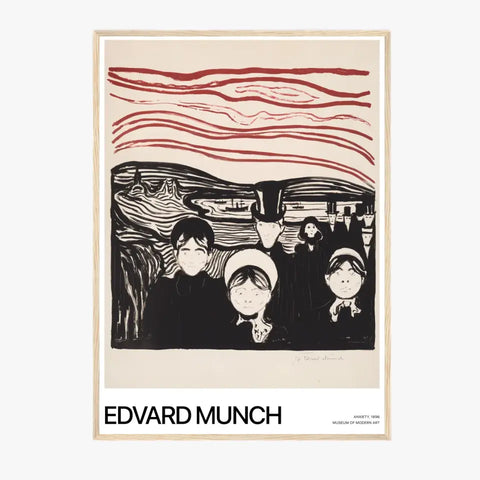 Affiche Et Tableau Edvard Munch Anxiety