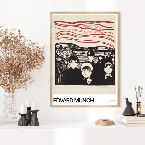 Affiche Et Tableau Edvard Munch Anxiety