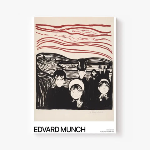 Affiche Et Tableau Edvard Munch Anxiety