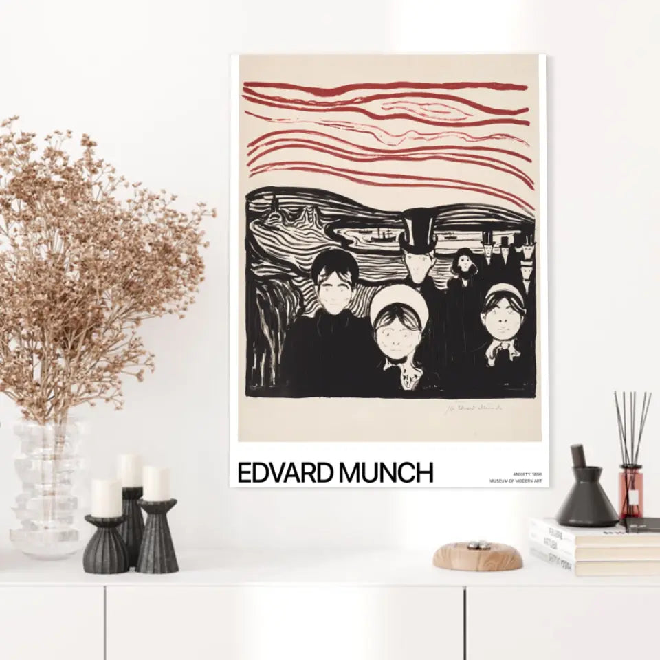 Affiche Et Tableau Edvard Munch Anxiety