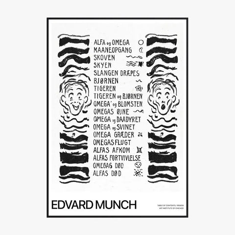 Affiche Et Tableau Edvard Munch Table Of Contents