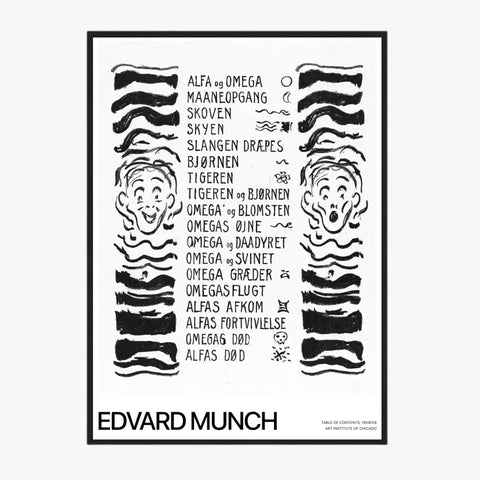 Affiche Et Tableau Edvard Munch Table Of Contents