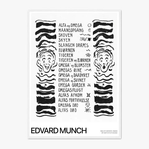 Affiche Et Tableau Edvard Munch Table Of Contents