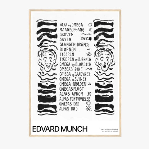 Affiche Et Tableau Edvard Munch Table Of Contents