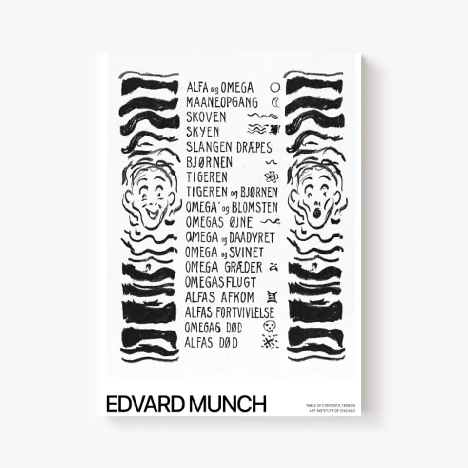 Affiche Et Tableau Edvard Munch Table Of Contents