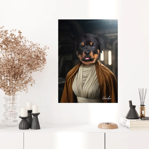 Tableau Animaux Portrait Personnalisé Star Princesse Leia