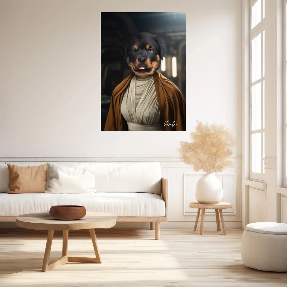 Tableau Animaux Portrait Personnalisé Star Princesse Leia