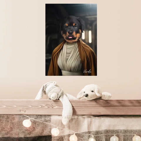 Tableau Animaux Portrait Personnalisé Star Princesse Leia