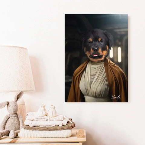 Tableau Animaux Portrait Personnalisé Star Princesse Leia