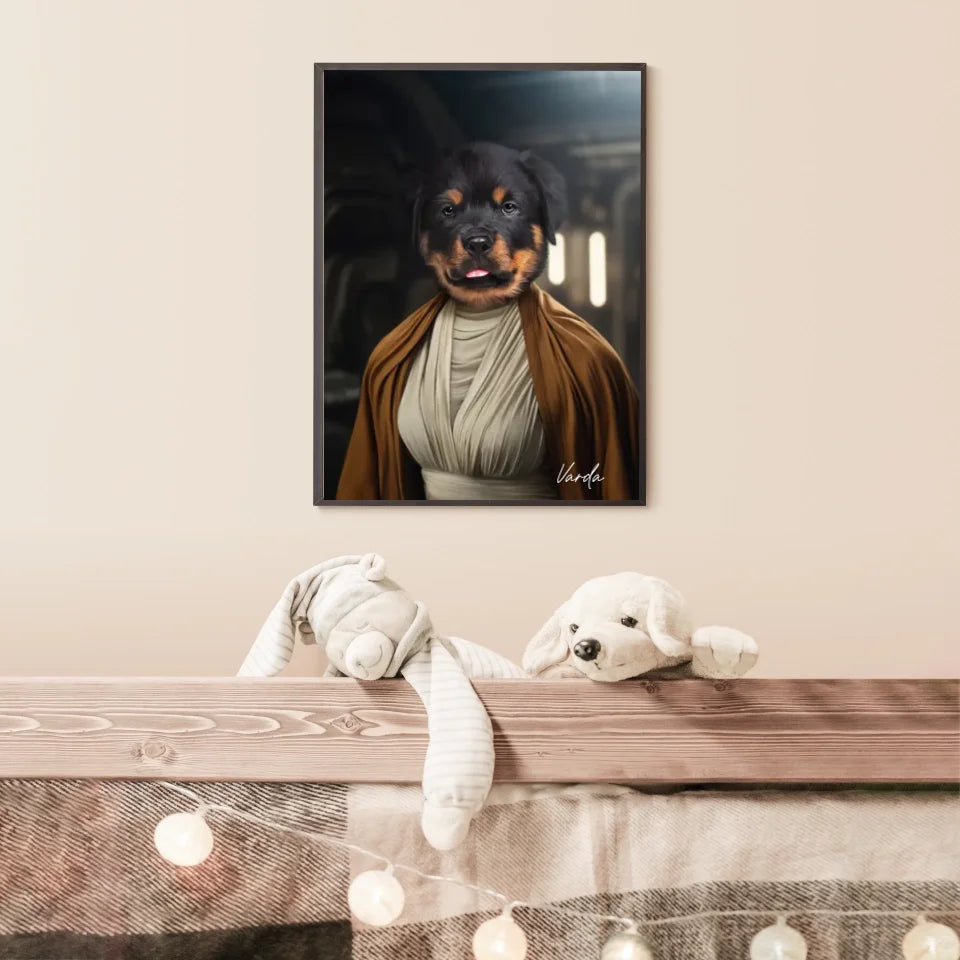 Tableau Animaux Portrait Personnalisé Star Princesse Leia