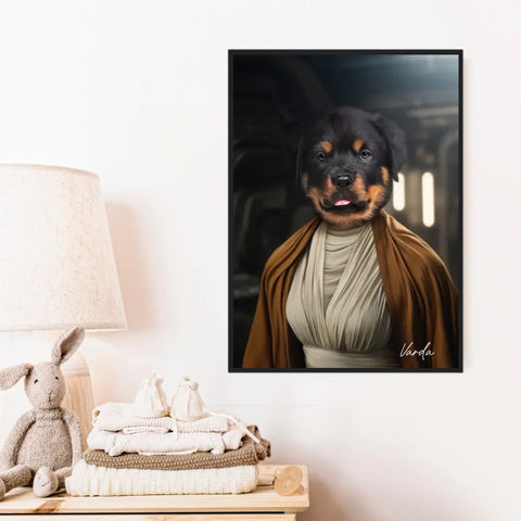 Tableau Animaux Portrait Personnalisé Star Princesse Leia