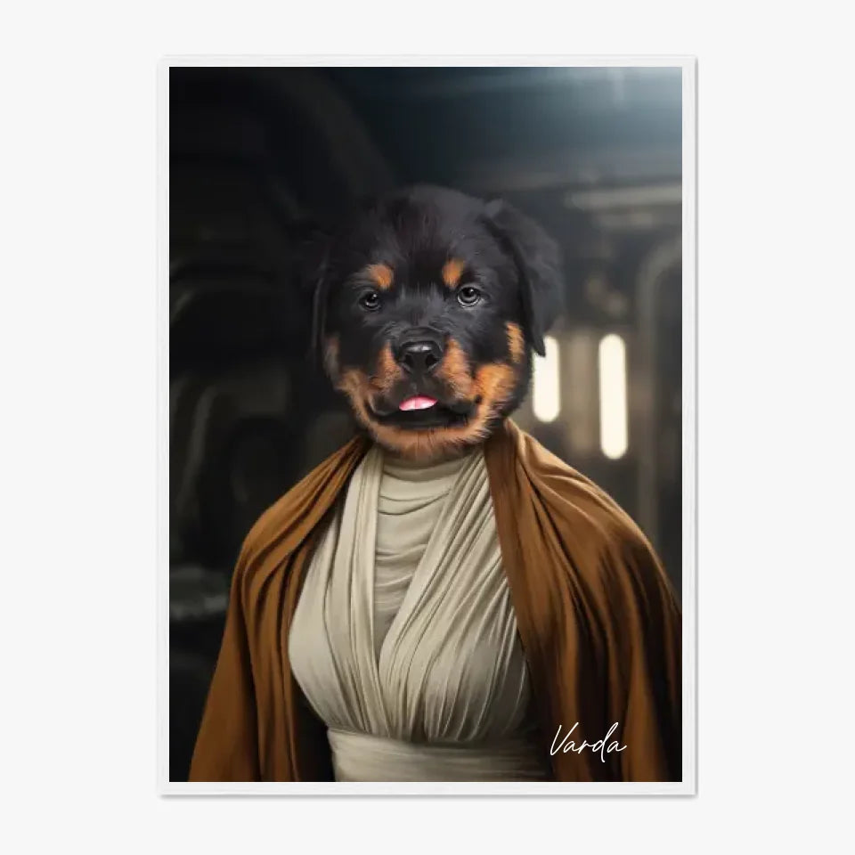 Tableau Animaux Portrait Personnalisé Star Princesse Leia