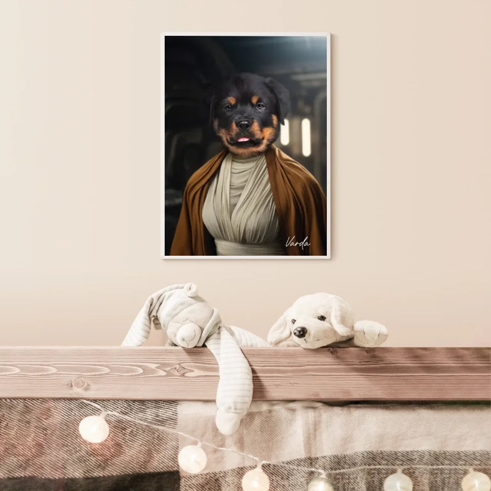 Tableau Animaux Portrait Personnalisé Star Princesse Leia