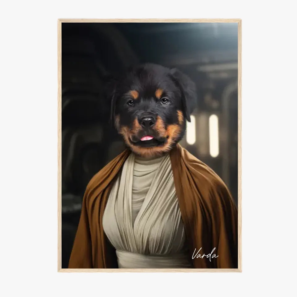 Tableau Animaux Portrait Personnalisé Star Princesse Leia