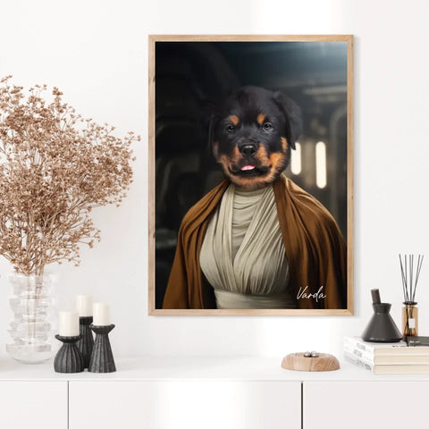 Tableau Animaux Portrait Personnalisé Star Princesse Leia