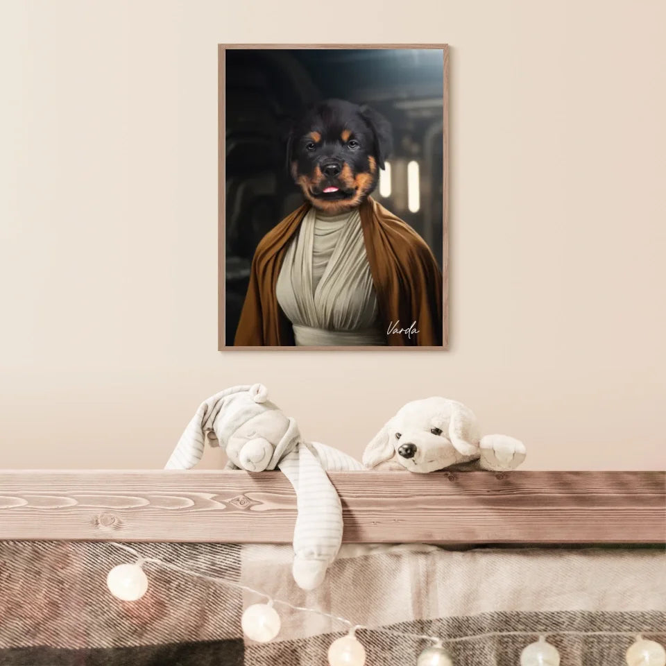 Tableau Animaux Portrait Personnalisé Star Princesse Leia