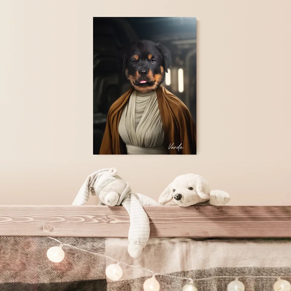 Tableau Animaux Portrait Personnalisé Star Princesse Leia