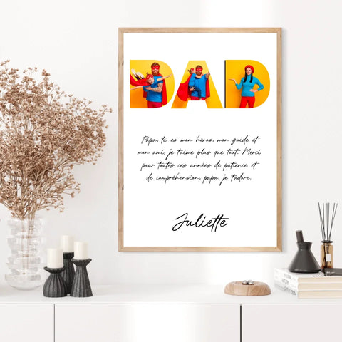 Tableau Famille Personnalisable Photo Dad