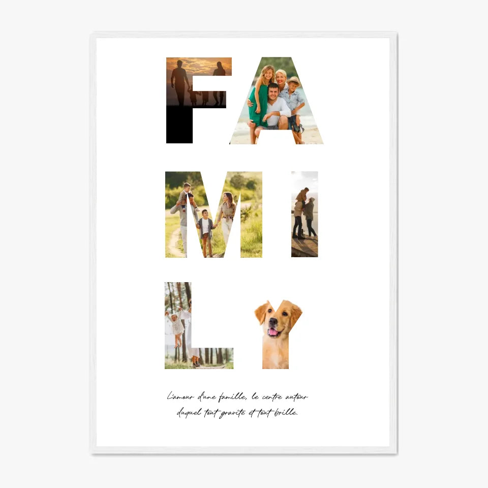 Tableau Famille Personnalisable Photo Family