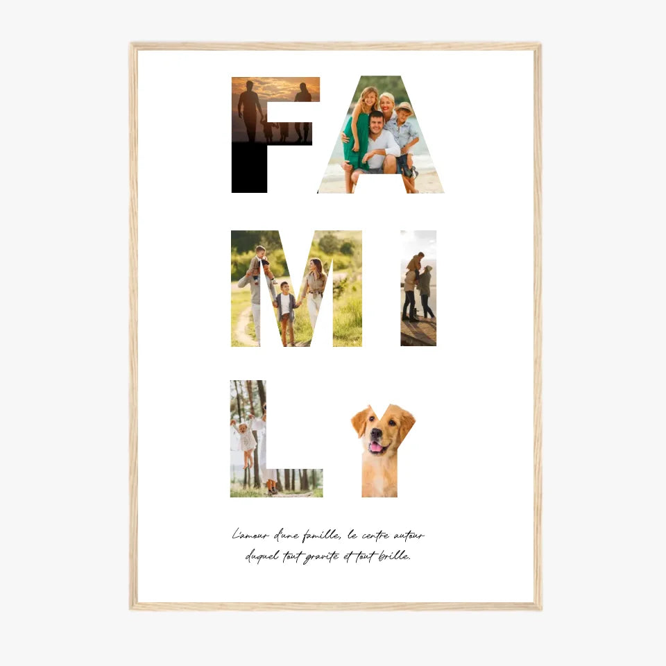 Tableau Famille Personnalisable Photo Family