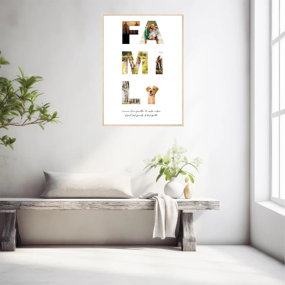 Tableau Famille Personnalisable Photo Family