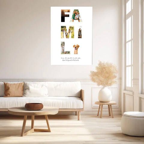 Tableau Famille Personnalisable Photo Family